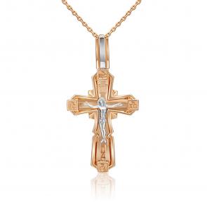 Подвеска из комбинированного золота Platina 03-3158-00-000-1111-42 фото