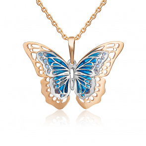 Золотая подвеска Platina с витражной эмалью 03-3167-00-000-1111-48 фото