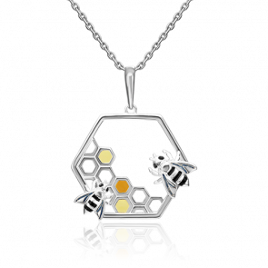 Серебряная подвеска Platina с эмалью 03-3197-00-000-0200-71 фото