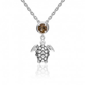 Серебряная подвеска Platina с кварцем и эмалью 03-3204-00-202-0200-68 фото