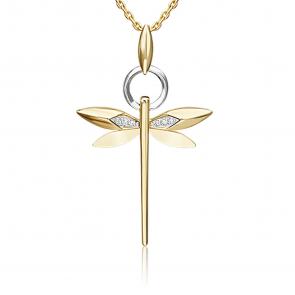 Подвеска из комбинированного золота Platina с бриллиантом 03-3275-00-101-1121 фото