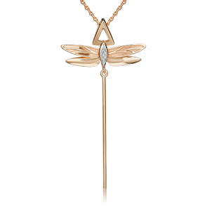 Подвеска из комбинированного золота Platina с бриллиантом 03-3277-00-101-1111 фото