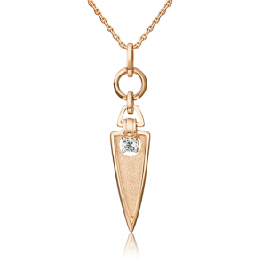 Золотая подвеска Platina с топазом 03-3290-00-201-1110 фото