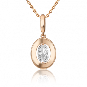 Золотая подвеска-трансформер Platina с топазом 03-3320-00-201-1111 фото