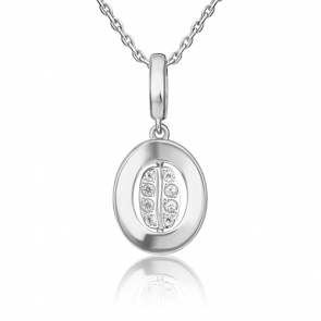 Подвеска-трансформер из белого золота Platina с топазом 03-3320-00-201-1120 фото