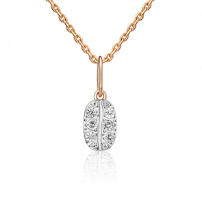 Подвеска из комбинированного золота Platina с топазом 03-3322-00-201-1111 фото