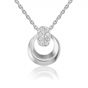 Подвеска из белого золота Platina с топазом 03-3324-00-201-1120 фото