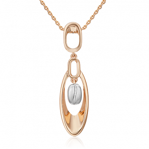 Подвеска из комбинированного золота Platina 03-3325-00-000-1111 фото