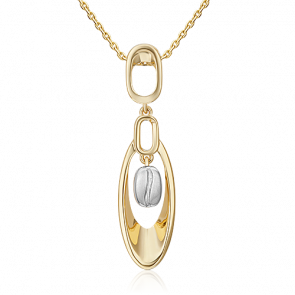 Подвеска из комбинированного золота Platina 03-3325-00-000-1121 фото