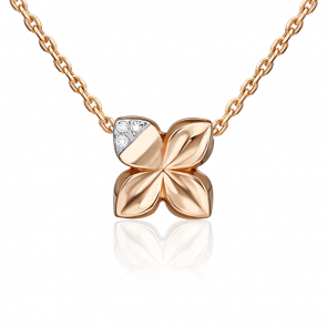 Подвеска из комбинированного золота Platina с бриллиантом 03-3355-00-101-1111 фото