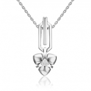 Подвеска из белого золота Platina с бриллиантом 03-3357-00-101-1120 фото