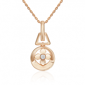 Подвеска из комбинированного золота Platina с бриллиантом 03-3363-00-101-1111 фото