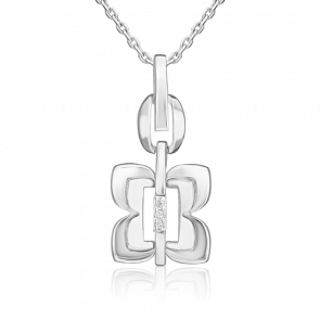 Подвеска из белого золота Platina с бриллиантом 03-3364-00-101-1120 фото