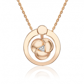 Подвеска из комбинированного золота Platina с бриллиантом 03-3365-00-101-1111 фото