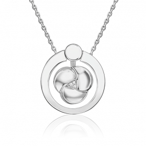 Подвеска из белого золота Platina с бриллиантом 03-3365-00-101-1120 фото