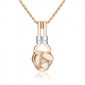 Подвеска из комбинированного золота Platina с бриллиантом 03-3366-00-101-1111 фото