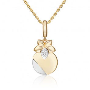 Подвеска из комбинированного золота Platina с бриллиантом 03-3367-00-101-1121 фото