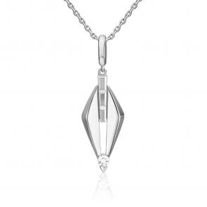 Подвеска из белого золота Platina с топазом 03-3369-00-201-1120 фото