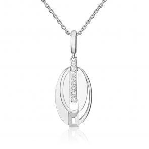 Подвеска из белого золота Platina с топазом 03-3371-00-201-1120 фото
