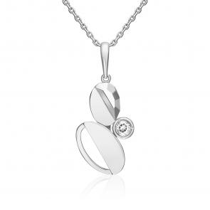 Подвеска из белого золота Platina с топазом 03-3374-00-201-1120 фото