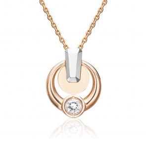 Подвеска из комбинированного золота Platina с топазом 03-3377-00-201-1111 фото