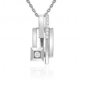 Подвеска из белого золота Platina с топазом 03-3378-00-201-1120 фото