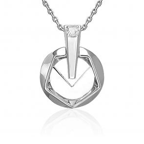 Подвеска из белого золота Platina с топазом 03-3380-00-201-1120 фото