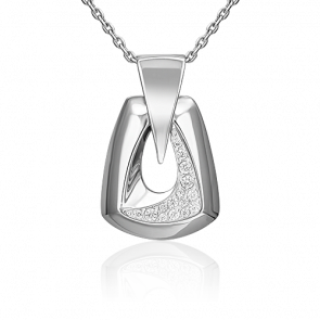 Серебряная подвеска Platina с фианитом 03-3387-00-401-0200 фото