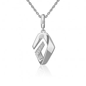 Серебряная подвеска Platina с фианитом 03-3407-00-401-0200 фото