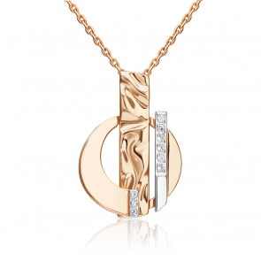 Подвеска из комбинированного золота Platina с топазом 03-3412-00-201-1111 фото