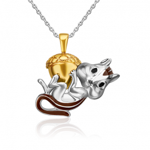 Серебряная подвеска Platina с эмалью 03-3417-00-000-0200 фото