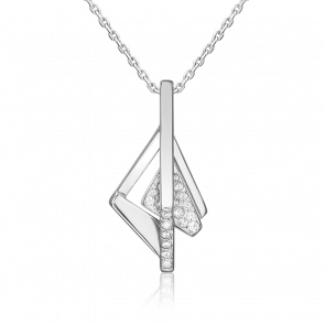 Серебряная подвеска Platina с фианитом 03-3424-00-401-0200 фото