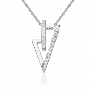 Серебряная подвеска Platina с фианитом 03-3428-00-401-0200 фото