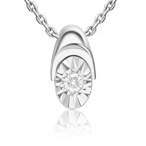 Подвеска из белого золота Platina с бриллиантом 03-3468-00-101-1120 фото