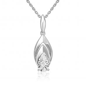 Подвеска из белого золота Platina с бриллиантом 03-3471-00-101-1120 фото