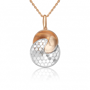 Подвеска из комбинированного золота Platina 03-3479-00-000-1111 фото
