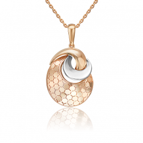 Подвеска из комбинированного золота Platina 03-3480-00-000-1111 фото