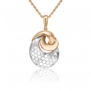 Подвеска из комбинированного золота Platina 03-3480-01-000-1111 фото