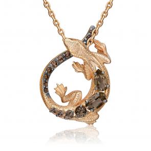 Золотая подвеска Platina с кварцем 03-3493-00-202-1110 фото