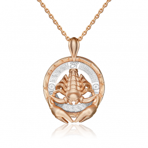 Золотая подвеска Знак зодиака Скорпион Platina 03-3494-00-000-1111 фото