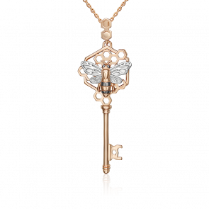 Золотая подвеска Platina 03-3506-00-000-1110 фото