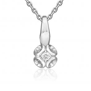 Подвеска из белого золота Platina с бриллиантом 03-3516-00-101-1120 фото