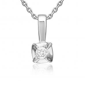 Подвеска из белого золота Platina с бриллиантом 03-3517-00-101-1120 фото