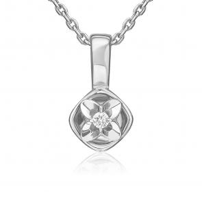 Подвеска из белого золота Platina с бриллиантом 03-3520-00-101-1120 фото