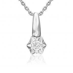 Подвеска из белого золота Platina с бриллиантом 03-3524-00-101-1120 фото
