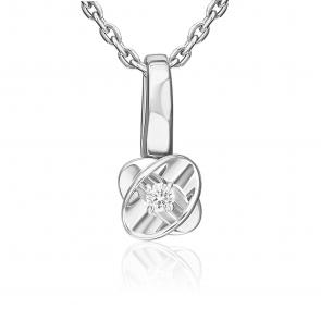 Подвеска из белого золота Platina с бриллиантом 03-3526-00-101-1120 фото
