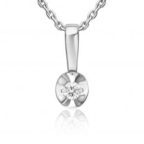 Подвеска из белого золота Platina с бриллиантом 03-3527-00-101-1120 фото