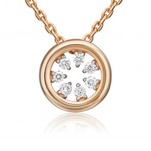 Золотая подвеска Platina с бриллиантом 03-3531-00-101-1110 фото