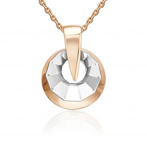 Подвеска из комбинированного золота Platina 03-3533-00-000-1111 фото