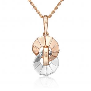 Подвеска из комбинированного золота Platina 03-3541-00-000-1111 фото